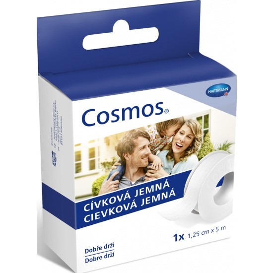 Cosmos náplast cívka 1,25cm x 5m jemná - Kosmetika Zdravotnické potřeby